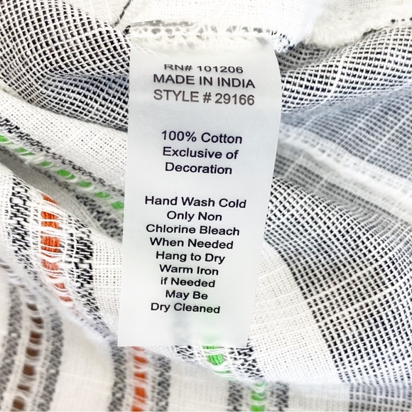 NEW Soft Surroundings Brookhaven Aruba Floral Embroidered Longline Cotton Tunic - Picture 14 of 14